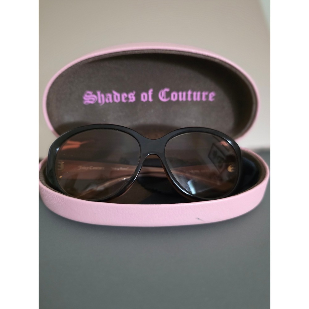 Juicy Couture Goldie/S Sunglasses Oversized Tortoise Pink Butterfly Bee Charms